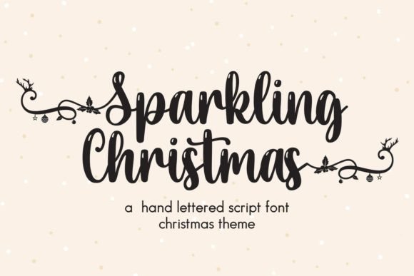 Sparkling Christmas Font Poster 1
