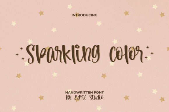 Sparkling Color Font Poster 1