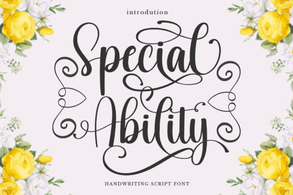 Special Ability Font Poster 1