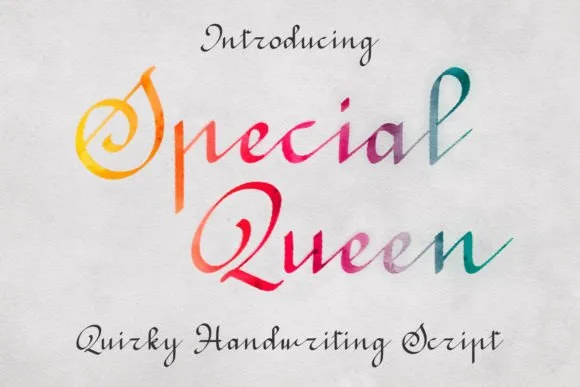 Special Queen Font Poster 1