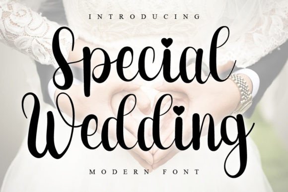 Special Wedding Font Poster 1