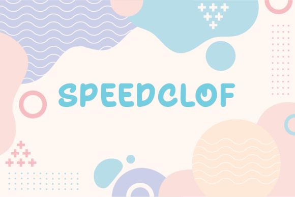 Speedclof Font Poster 1
