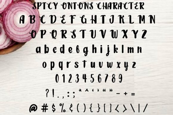 Spicy Onions Font Poster 5