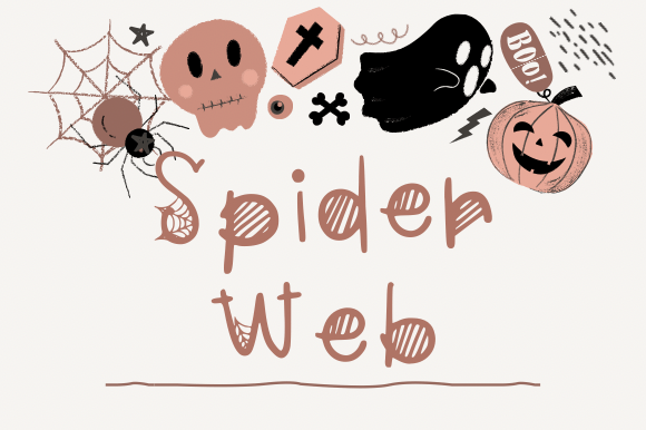 Spider Web Font Poster 1