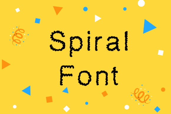 Spiral Font Poster 1