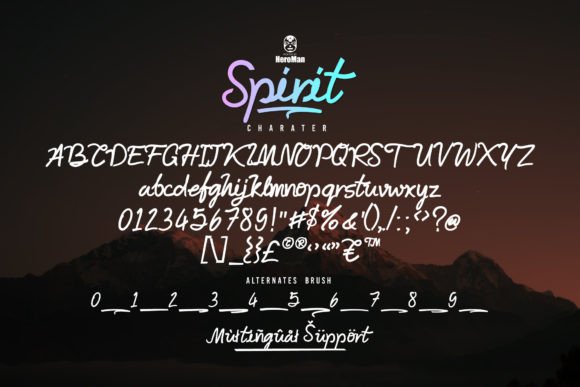 Spirit Font Poster 8