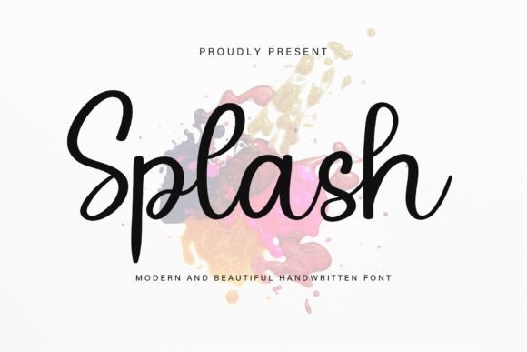 Splash Font Poster 1