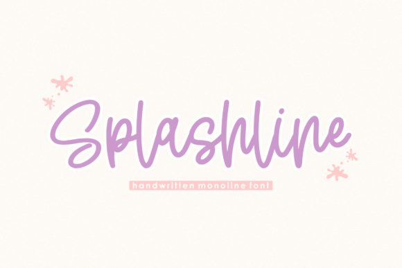 Splashline Font Poster 1