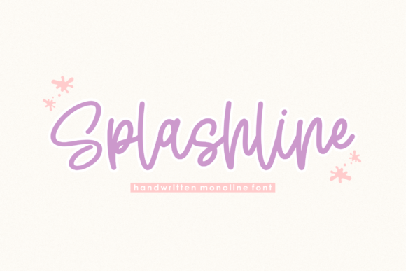 Splashline Font Splashline Font Poster 1