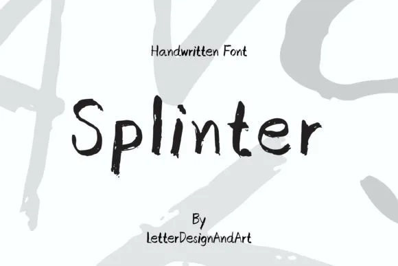 Splinter Font Splinter Font Poster 1