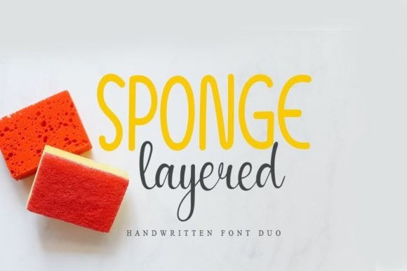 Sponge Layered Font