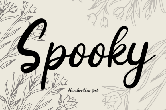 Spooky Font Poster 1