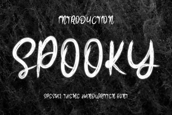 Spooky Font Spooky Font Poster 1