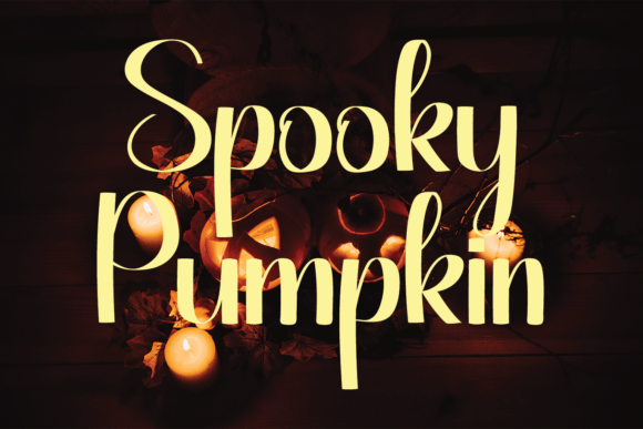 Spooky Pumpkin Font Poster 1