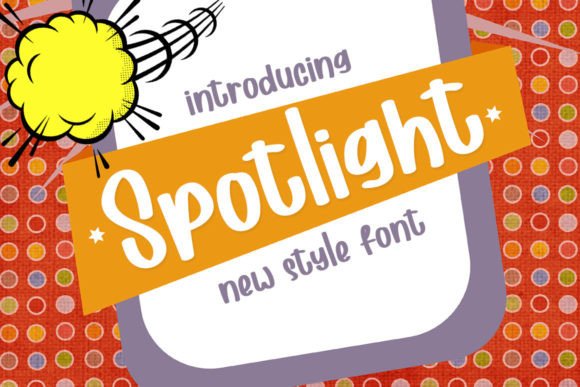 Spotlight Font Poster 1