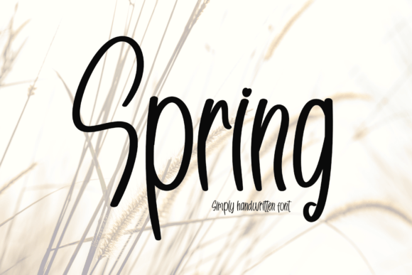 Spring Font Poster 1