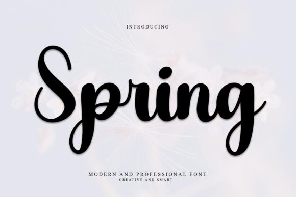 Spring Font Poster 1