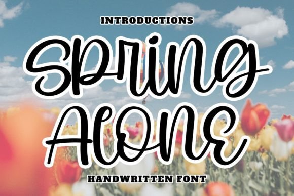 Spring Alone Font Poster 1