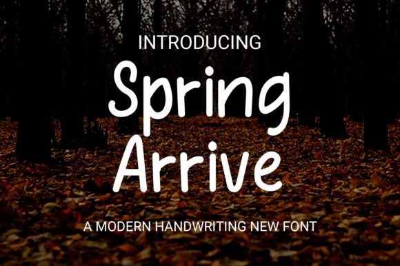 Spring Arrive Font Poster 1