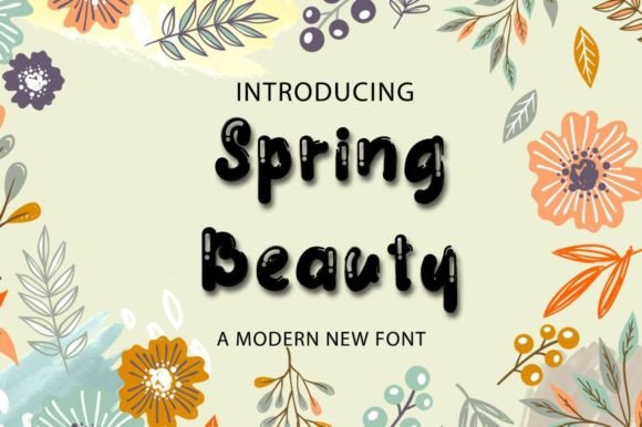 Spring Beauty Font Poster 1