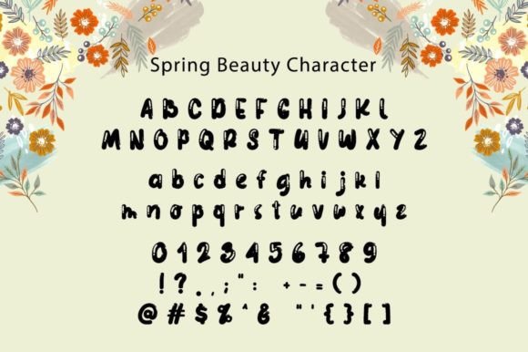 Spring Beauty Font Poster 5