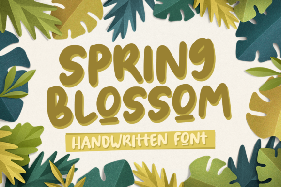 Spring Blossom Font Poster 1