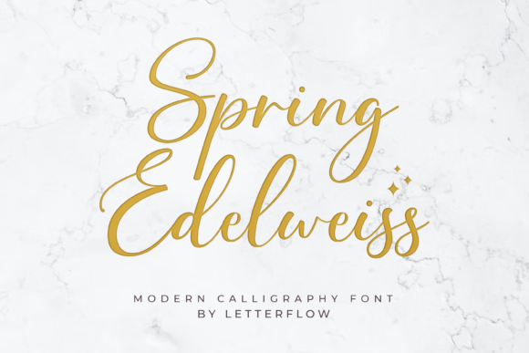 Spring Edelweiss Font Poster 1
