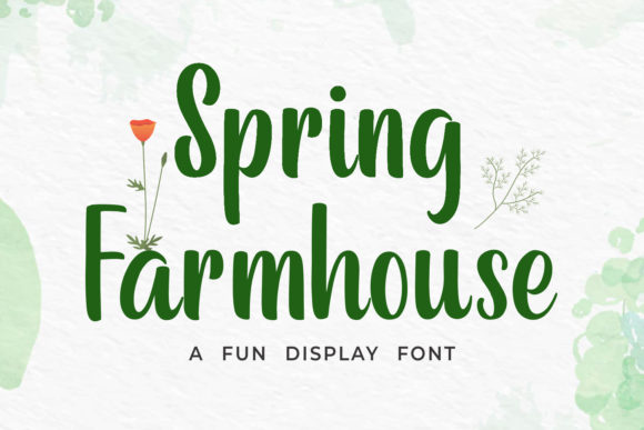 Spring Farmhouse Font Poster 1