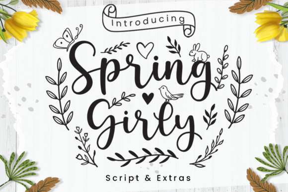 Spring Girly Font Poster 1