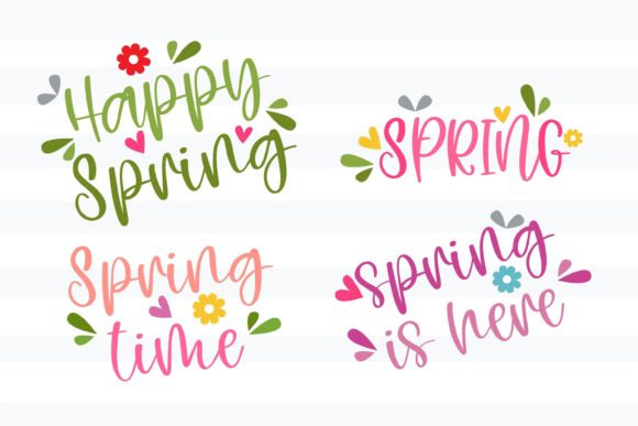 Spring Has Arrived Font Poster 4