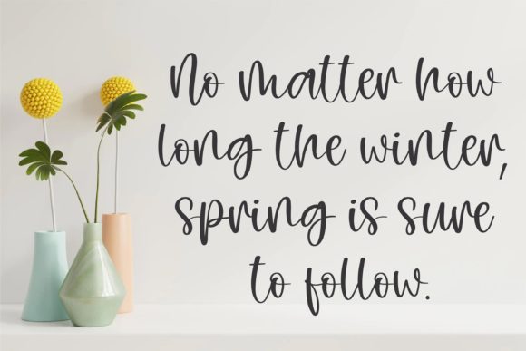 Spring Has Arrived Font Poster 10