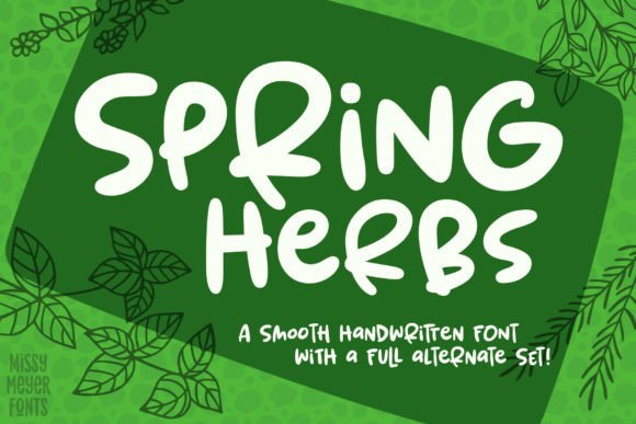 Spring Herbs Font