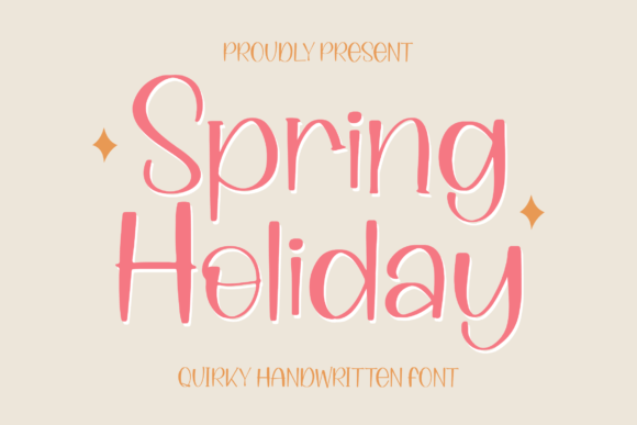Spring Holiday Font Spring Holiday Font Poster 1