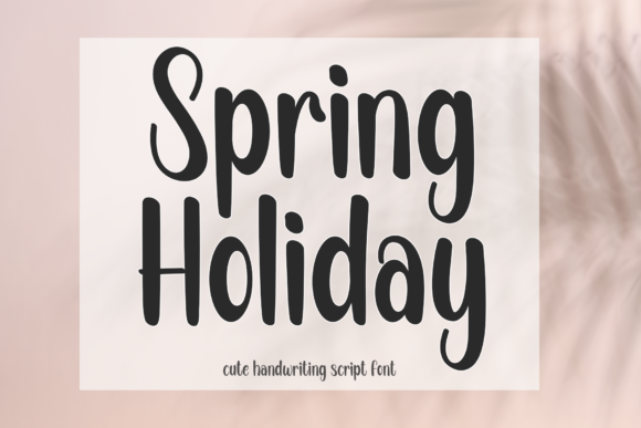 Spring Holiday Font Poster 1