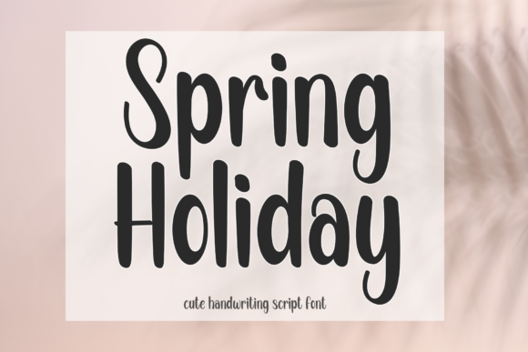 Spring Holiday Font