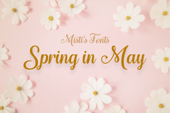 Spring in May Font Poster 1