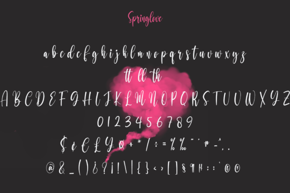 Spring Love Font Poster 6