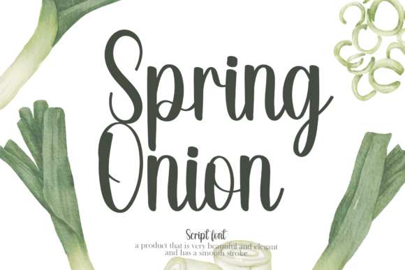 Spring Onion Font Poster 1