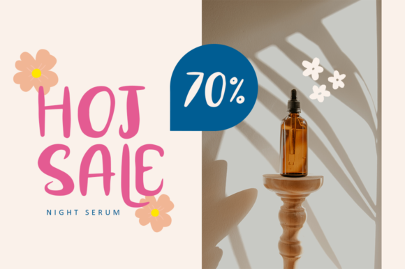 Spring Skincare Font Poster 2