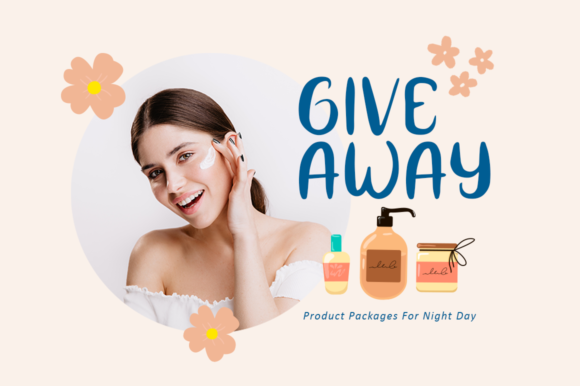 Spring Skincare Font Poster 4