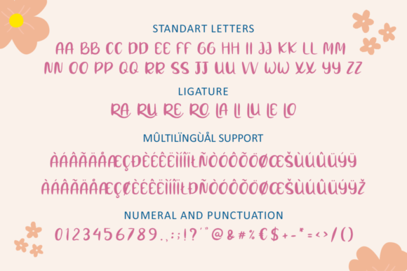 Spring Skincare Font Poster 5
