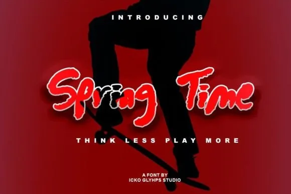 Spring Time Font Spring Time Font Poster 1