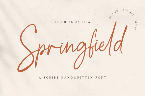 Springfield Font Poster 1