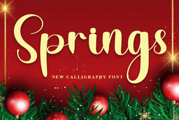 Springs Font Poster 1