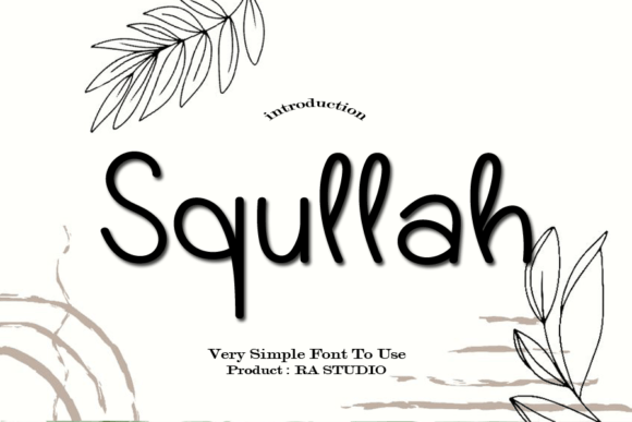 Squllah Font Poster 1