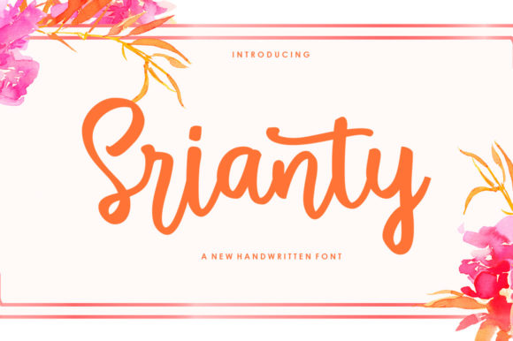 Srianty Script Font Poster 1