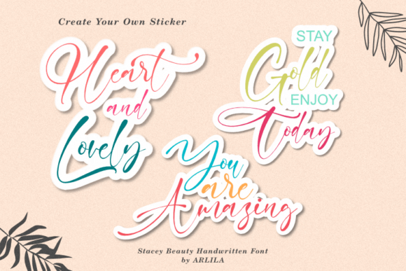 Stacey Beauty Font Poster 2