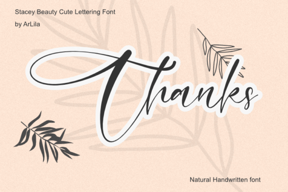 Stacey Beauty Font Poster 6