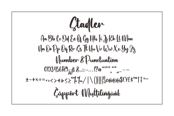 Stadler Font Poster 6