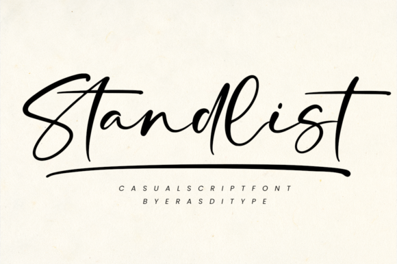 Standlist Font Poster 1